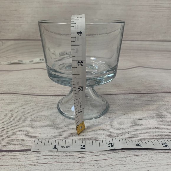 Small Glass Dessert Parfait Dish with Pedestal Base Individual Serving 4… - Picture 5 of 5